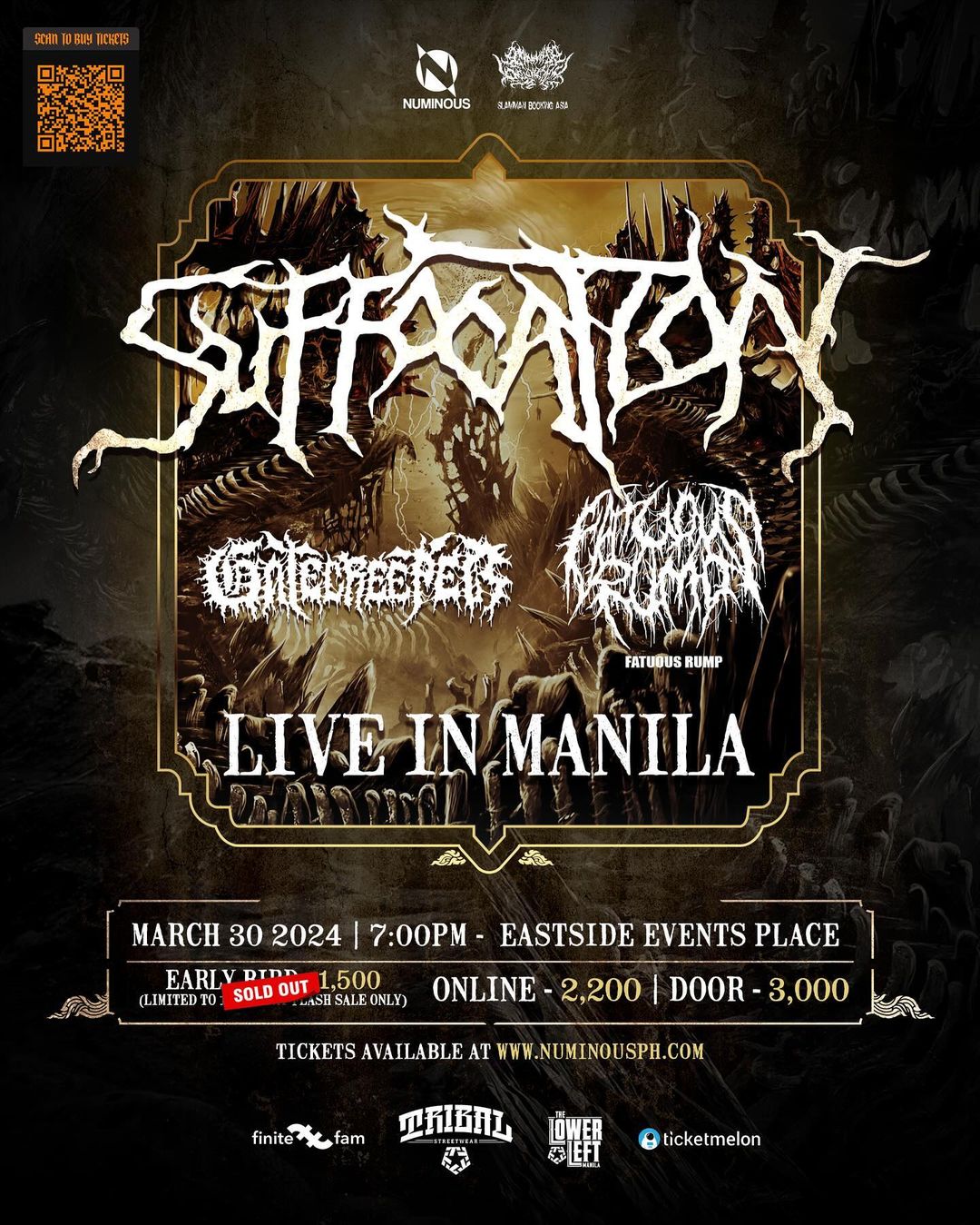 Suffocation and Gatecreeper Live In Manila 2024