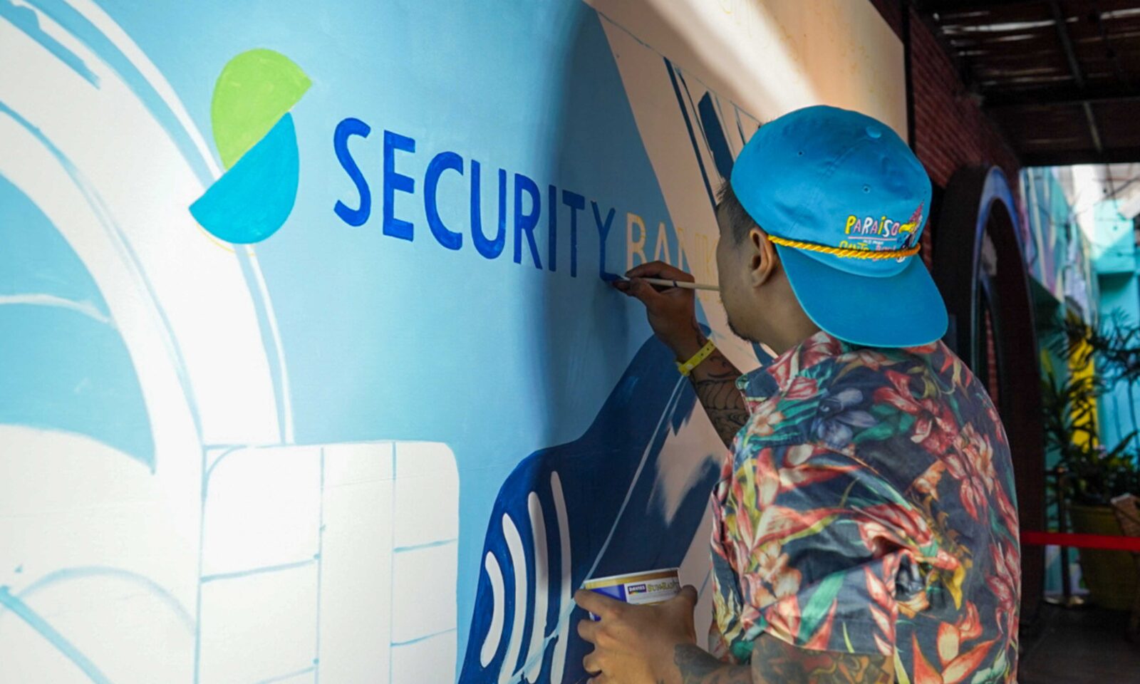 Security bank graffiti wave mastercard