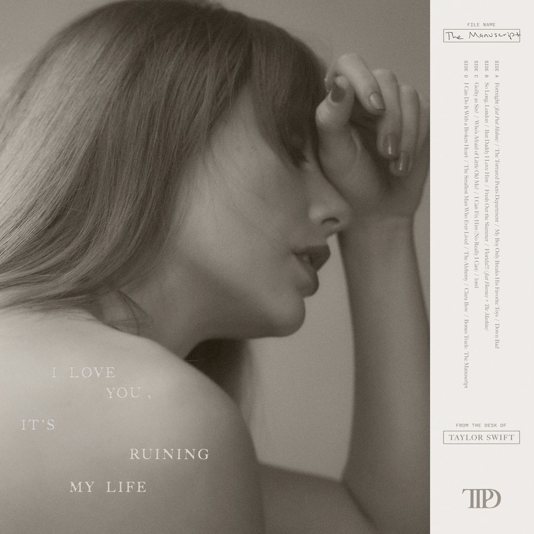 Taylor Swift's 'The Tortured Poets Department' album art