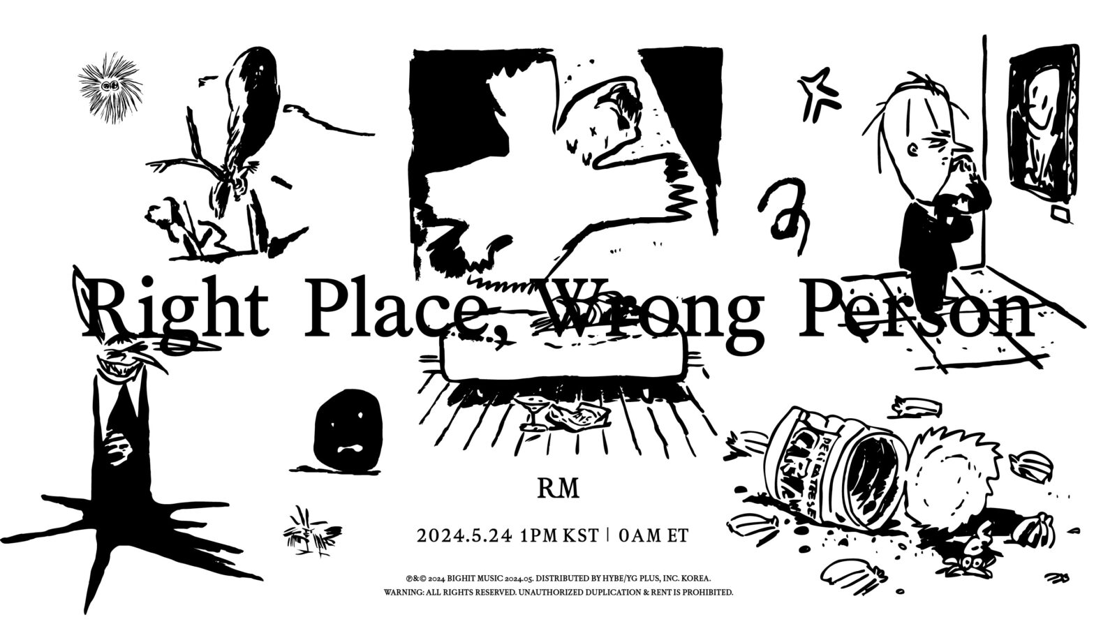 BTS RM NEW ALBUM RIGHT PLACE WRONG PERSON
