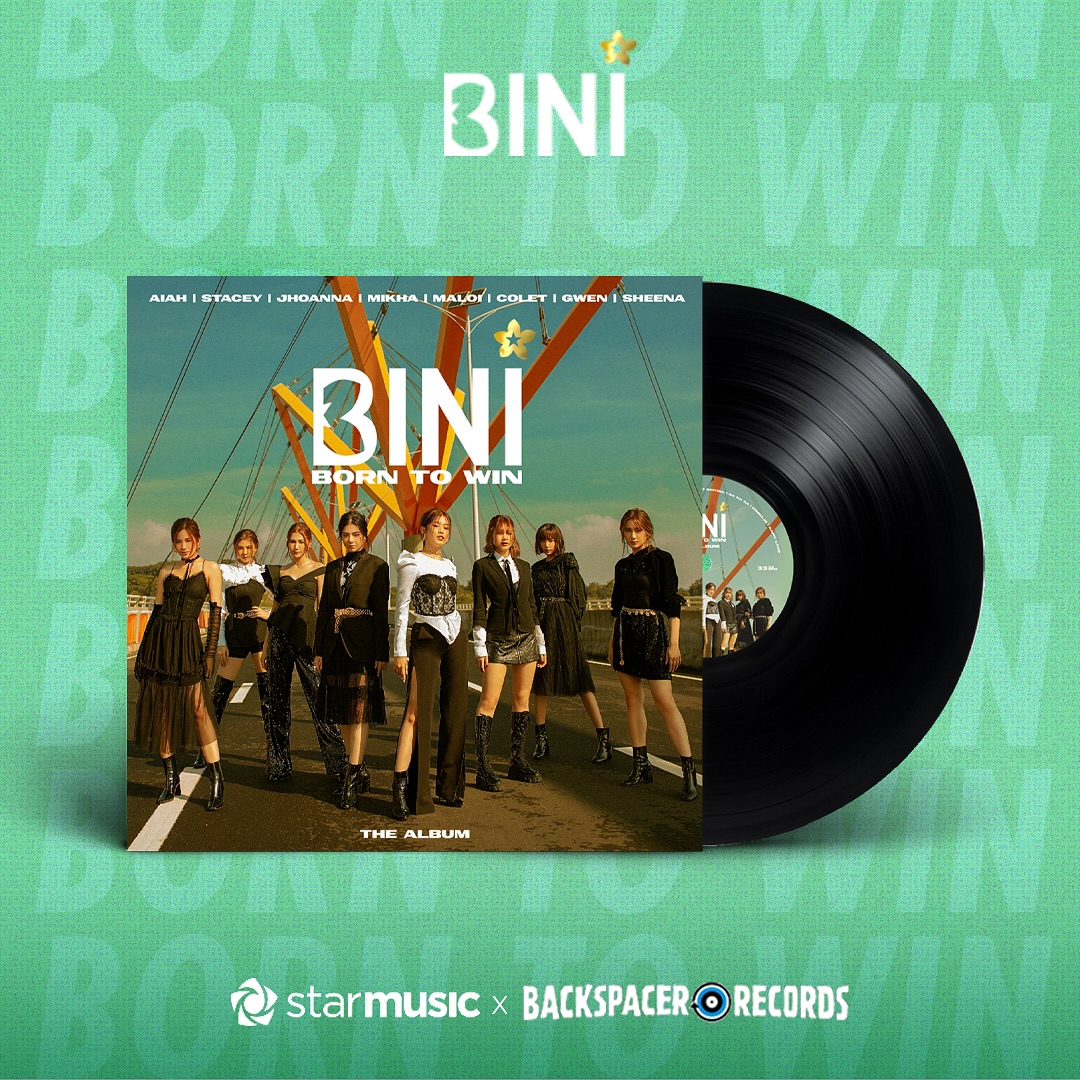 BINI Backspacer Records born to win vinyl