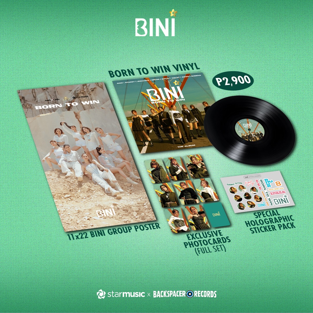 bini born to win vinyl backspacer records