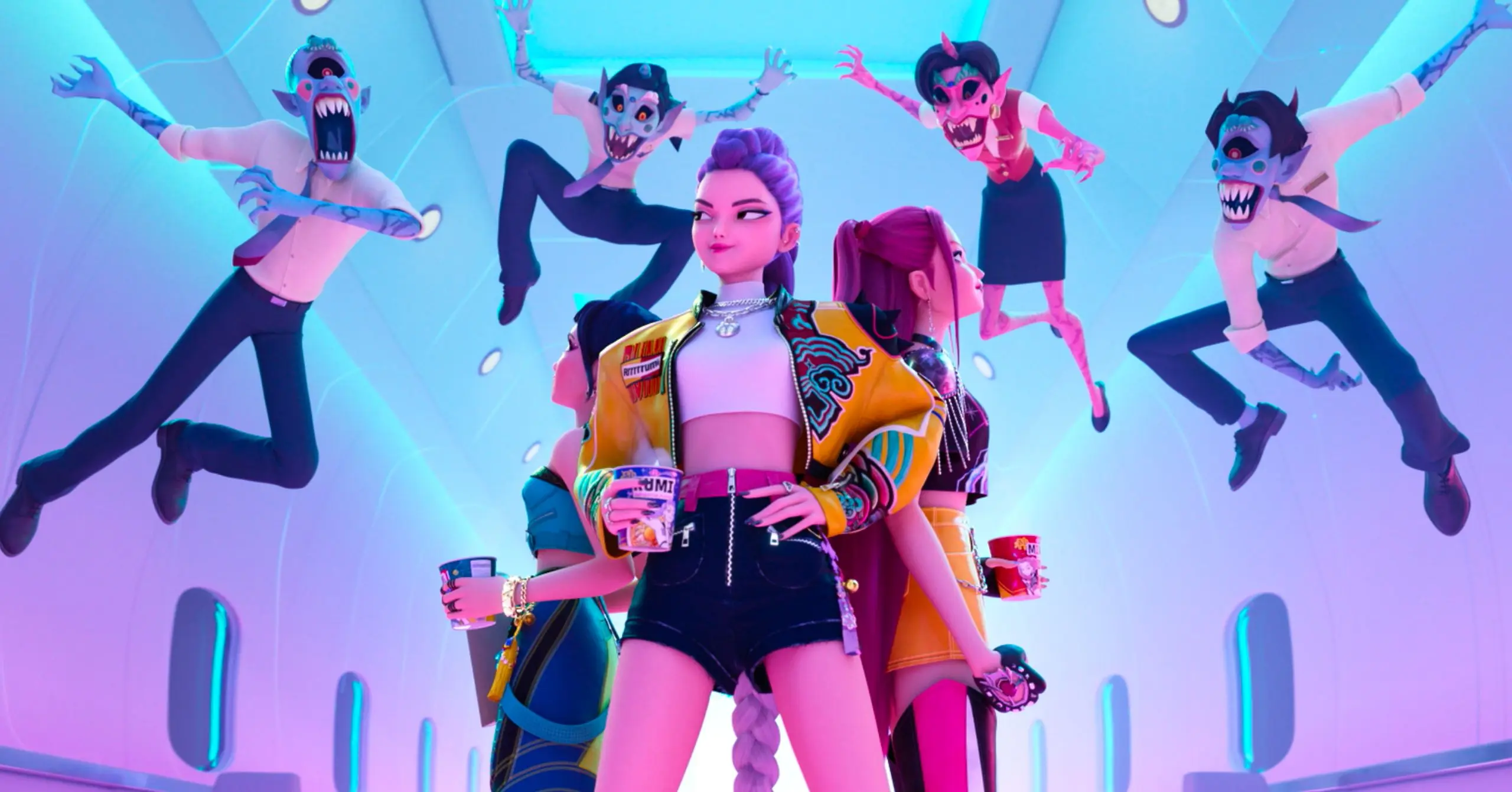 Get To Know Huntrix, The Girl Group From KPop Demon Hunters, image size:2560x1340