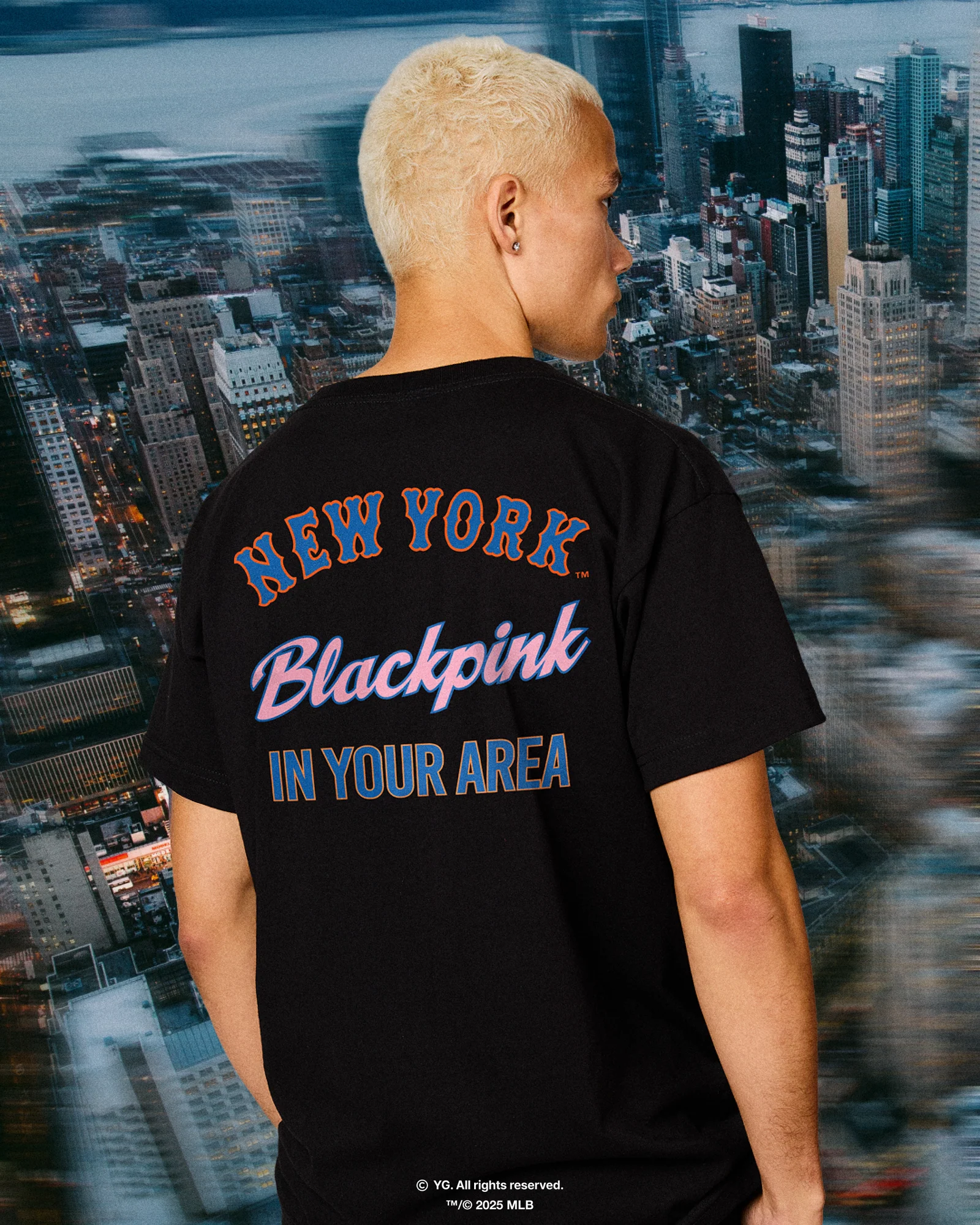 BLACKPINK NBAコラボ　Tシャツ Unisex Blue New York Knicks BLACKPINK x NBA T-Shirt