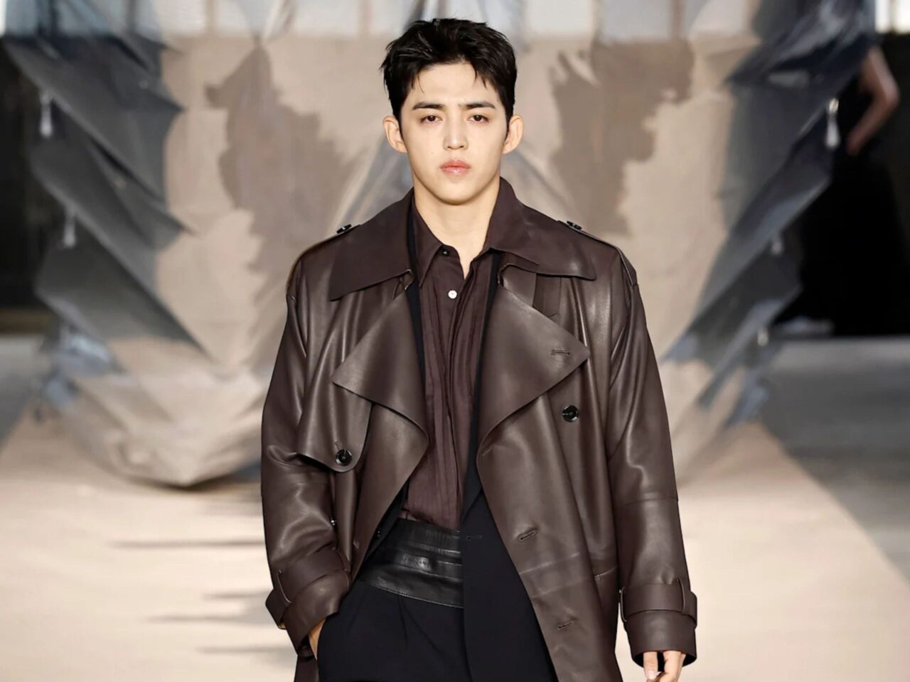 seventeen s.coups boss runway milan fashion week 2025